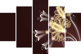 Tablou - Flori strălucitoare (150x105 cm)