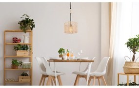 Pendul design modern Halia negru, maro 31cm