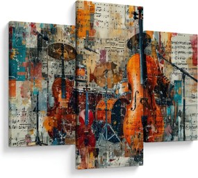 Tablou - Instrumente muzicale (90x60 cm)