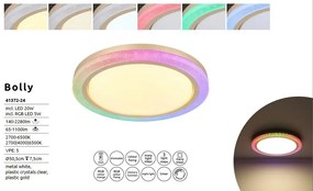 Plafoniera LED RGB cu telecomanda design modern Bolly 50,5cm