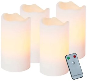 Eglo 410075 - Set de 4 decorațiuni LED de Crăciun ADVENT 1x LED/0,18 W/2x CR2032 + telecomandă