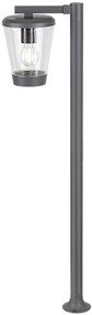 Stalp mediu pentru iluminat exterior design modern IP44 Savano antracit