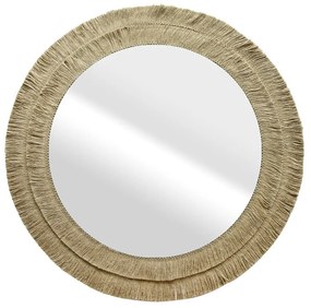 Oglinda rotunda ROTI cu rama de iuta