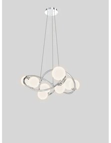 Lustră LED pe cablu NANCY Wofi 7014-807 8xG9/3,5W/230V crom lucios