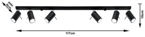 Lustră Nice Lamps Etna 6L, negru