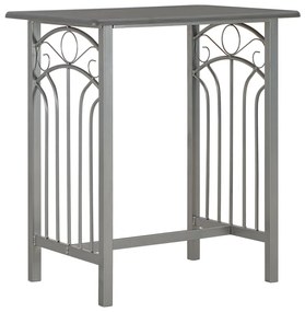 284397 vidaXL Set mobilier de bar, 3 piese, antracit, lemn și oțel