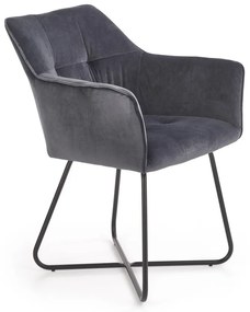 Scaun K377 velvet gri