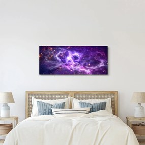 Tablou - Universul violet (120x50 cm)