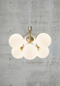 Lustra stil modern, extravagant Ivona alama/ sticla alba