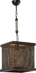 Lustra stil industrial lemn-metal,seria lx, homs,40057