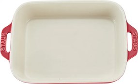 Set de 3 tavi ceramice pentru copt Staub 40508-171-0, de la -20°C pana la 300°C, Acoperire emailata, Rosu