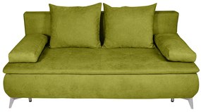 Canapea extensibila Sofie, cu lada pentru depozitare, 3 locuri, 203x92x86 cm, Verde