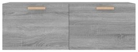 Dulap de perete, gri sonoma, 100x36,5x35 cm, lemn prelucrat sonoma gri, 1