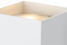 Lampa de perete pătrată de design alb - Sabbir