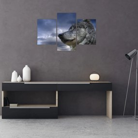 Tablou - Cap de lup (90x60 cm)