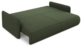 Canapea verde extensibilă/cu spațiu de depozitare 216 cm Nanea – Makamii