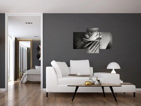 Tablou - Lotus în mâinile lui Buddha (90x60 cm)