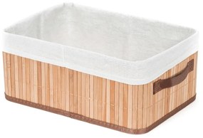 Coș de depozitare din bambus Compactor Carossa, maro