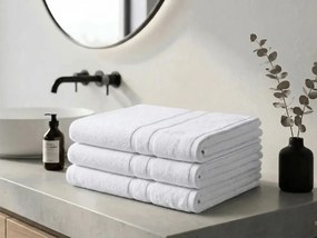 Prosop de corp Deluxe 100x200 cm alb, 100% bumbac