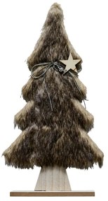 Brad decorativ cu blana LUSH 41 cm - diverse culori Barva: Maro