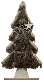 Brad decorativ cu blana LUSH 41 cm - diverse culori Barva: Maro