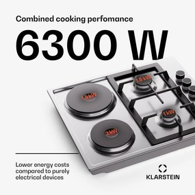 MultiChef 4 Hot Plate, plită electrică și pe gaz, 4 zone de gătit, 2 arzătoare, 2 plite electrice