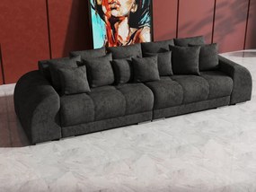 Canapea extensibilă dumonde cu 2 lăzi de depozitare si sezut confortabil din spuma high-density, Verona Enjoy Kaki 310x100 cm
