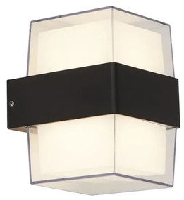 Aplica LED moderna pentru iluminat exterior ambiental Outdoor 25122-2BK SRT