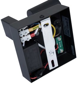 Lampă de perete modernă neagră cu USB-C înclinabilă - Rex