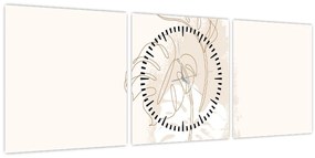 Tablou - Monstru de linie N⁰1 (cu ceas) (90x30 cm)