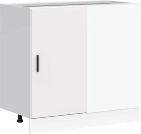 vidaXL Dulap de bază pentru chiuvetă “Lyon” din lemn de lemn alb