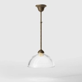 Lustra stil neoclasic din alama si abajur ceramic Elide