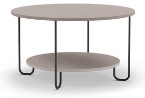 Măsuță de cafea gri rotundă ø 80 cm Tonka – Marckeric