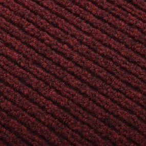 Covor traversa de captare murdarie, rosu bordo, 100x350 cm Rosu bordo, 100 x 350 cm