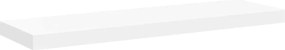 vidaXL Raft de perete suspendat, alb, 80x23,5x3,8 cm, MDF