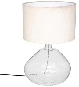 Lampa cu abajur textil Melly, inaltime 60 cm