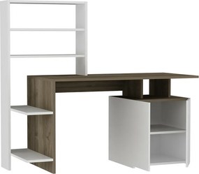 Birou Melis Walnut and White