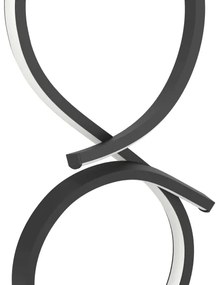 Lampă LED de masă Eglo 901269 SERPINS LED/11,4W/230V 3000K negru