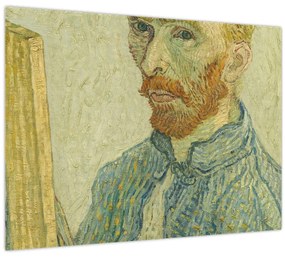 Tablou pe sticlă - Portrait of Vincent van Gogh, reproducere (70x50 cm)