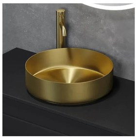 BATH DELUXE 06-040-16-70-00 - Lavoar pentru blat LJORDAL, diametru 40 cm, oțel/alamă