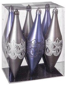 Globuri de Crăciun 6 buc. Icicle – Casa Selección