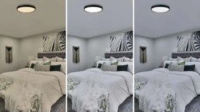 Plafonieră LED dimabilă ILVI LED/45W/230V 2700-6500K Ø 50 cm negru/bej + telecomandă