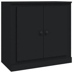 816185 vidaXL Servantă, negru, 70x35,5x67,5 cm, lemn prelucrat