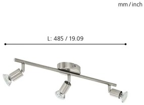 Spot LED Eglo 92597 BUZZ 3xGU10-LED/2,8W/230V