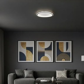 Plafonieră LED CALI, 30 W, 230 V, Ø 40 cm, negru