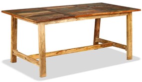 Masa de sufragerie, 180 cm, lemn masiv reciclat 1, Lemn masiv reciclat