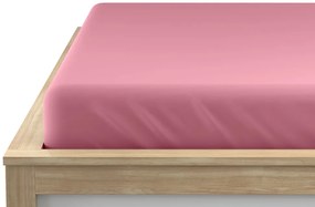 Cearsaf impermeabil JERSEY 180 x 200 cm, roz