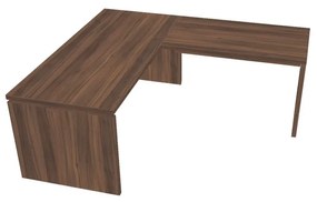 Masă ergonomica Verno 180 x 200 cm, dreapta, nuc