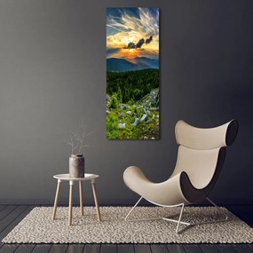 Tablou sticlă Panorama munților
