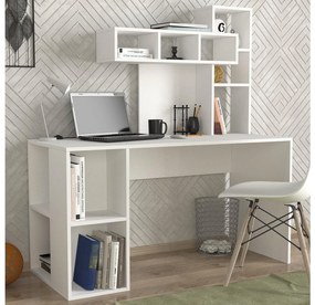 Masă PC Coralline (Alb). 1088248